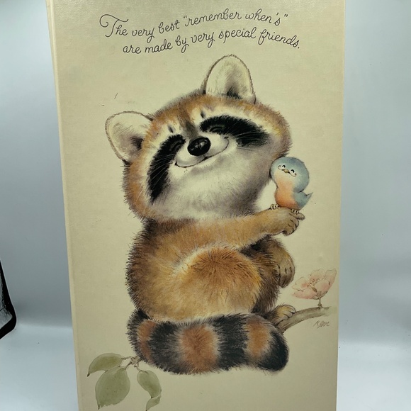 Vintage Critter Sitters Raccoon Photo Album Hallmark RARE 1970s - Picture 3 of 7